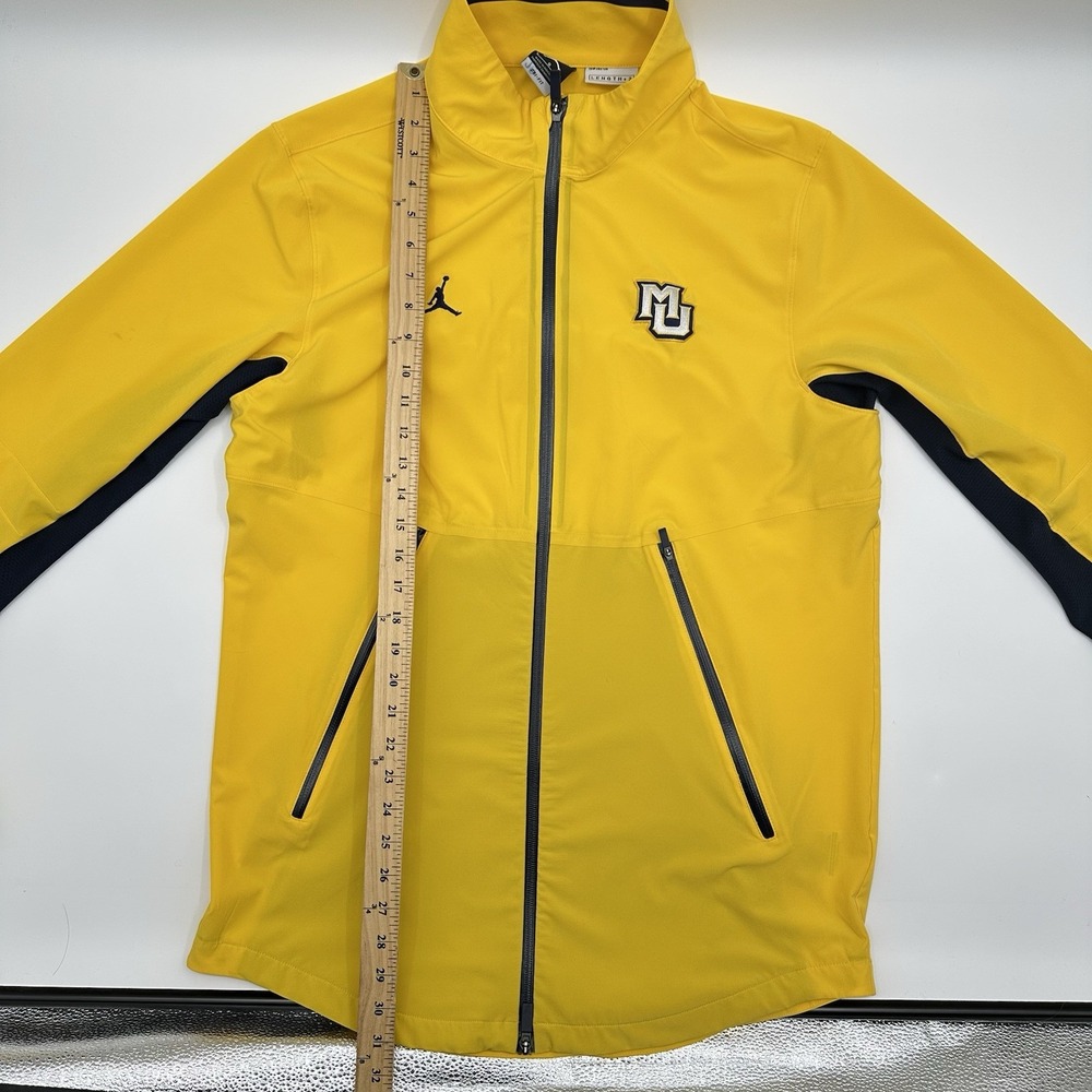 Air Jordan Marquette Golden Full Zip-Up Sideline Jacket Mens Large Dri-FIT‎ Gold - Picture 8 of 13